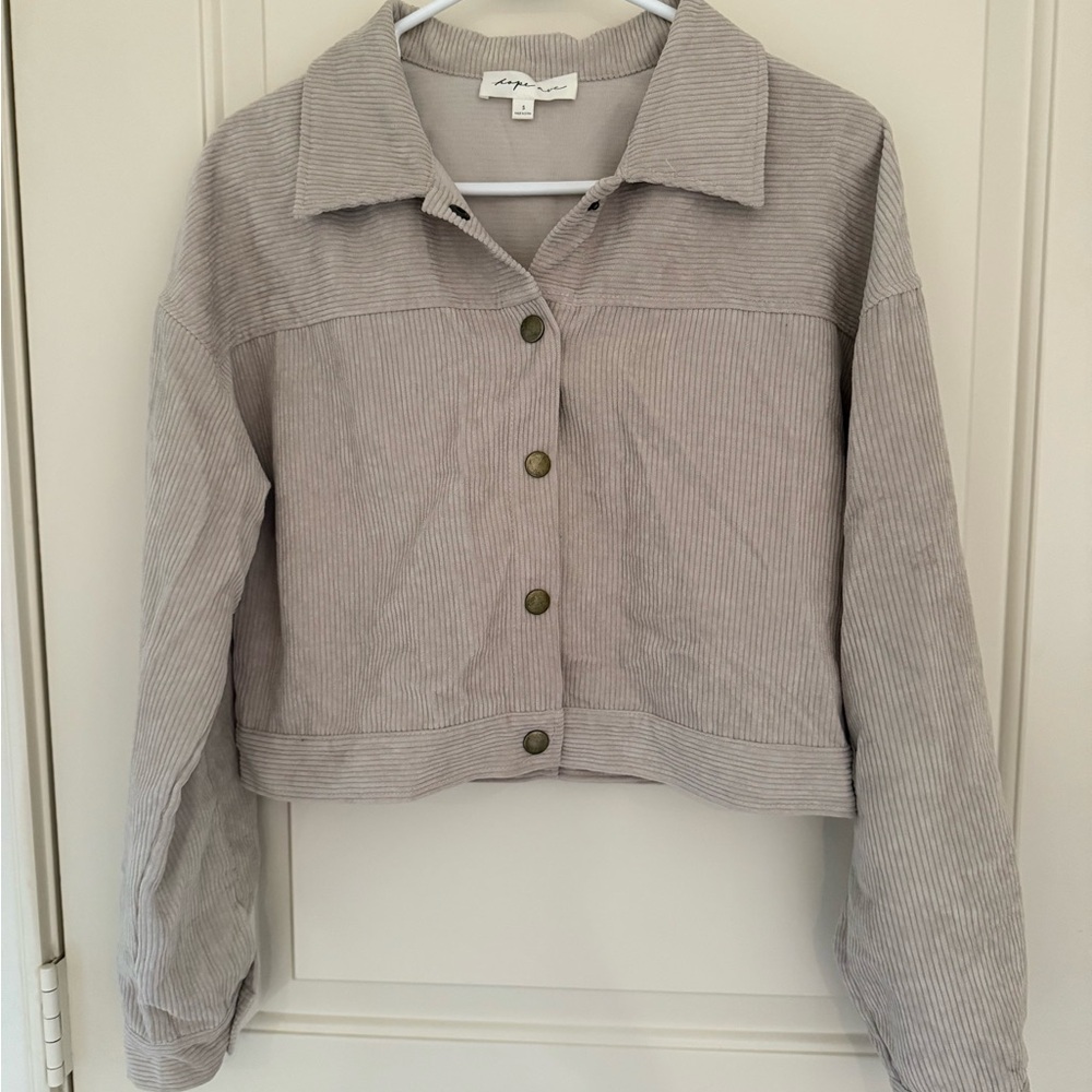 Women's Cropped Corduroy Jacket